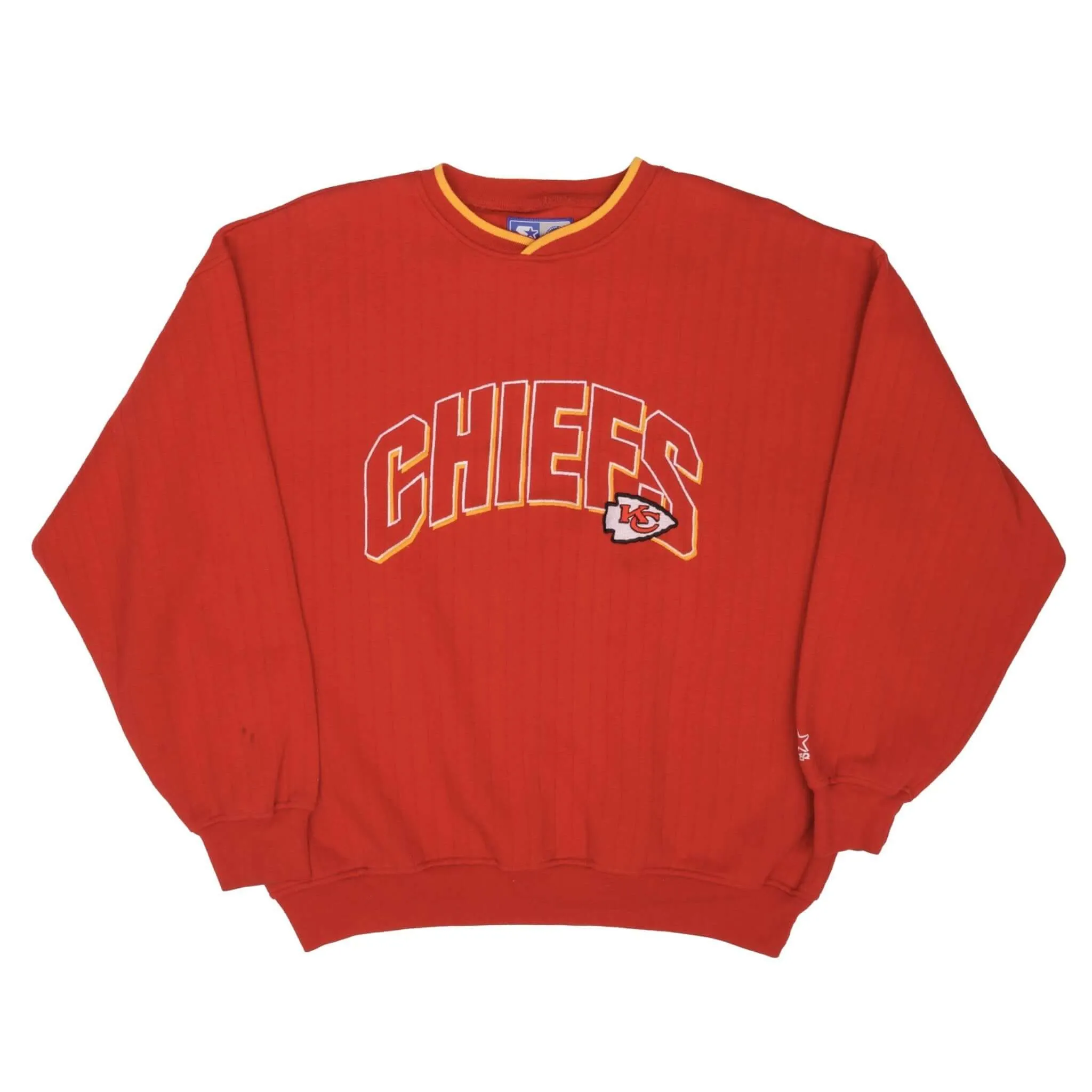 VINTAGE NFL KANSAS CITY CHIEFS EMBROIDERED SWEATSHIRT SIZE XL 1990S