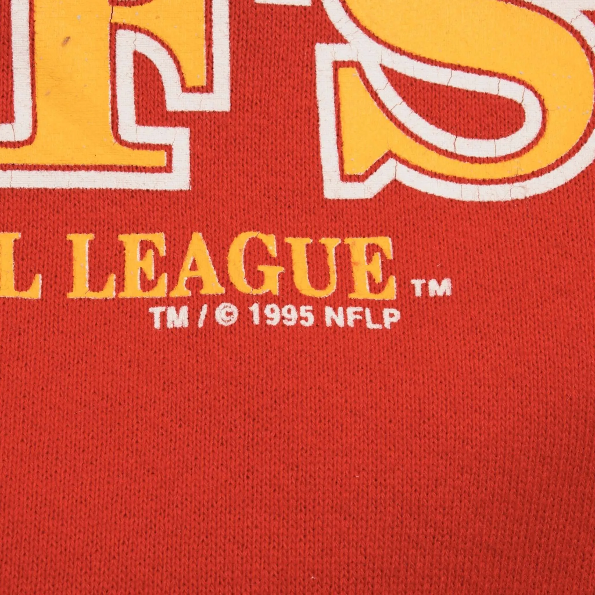 VINTAGE NFL KANSAS CITY CHIEFS TAYLOR SWIFT SWEATSHIRT LARGE 1995 MADE IN USA