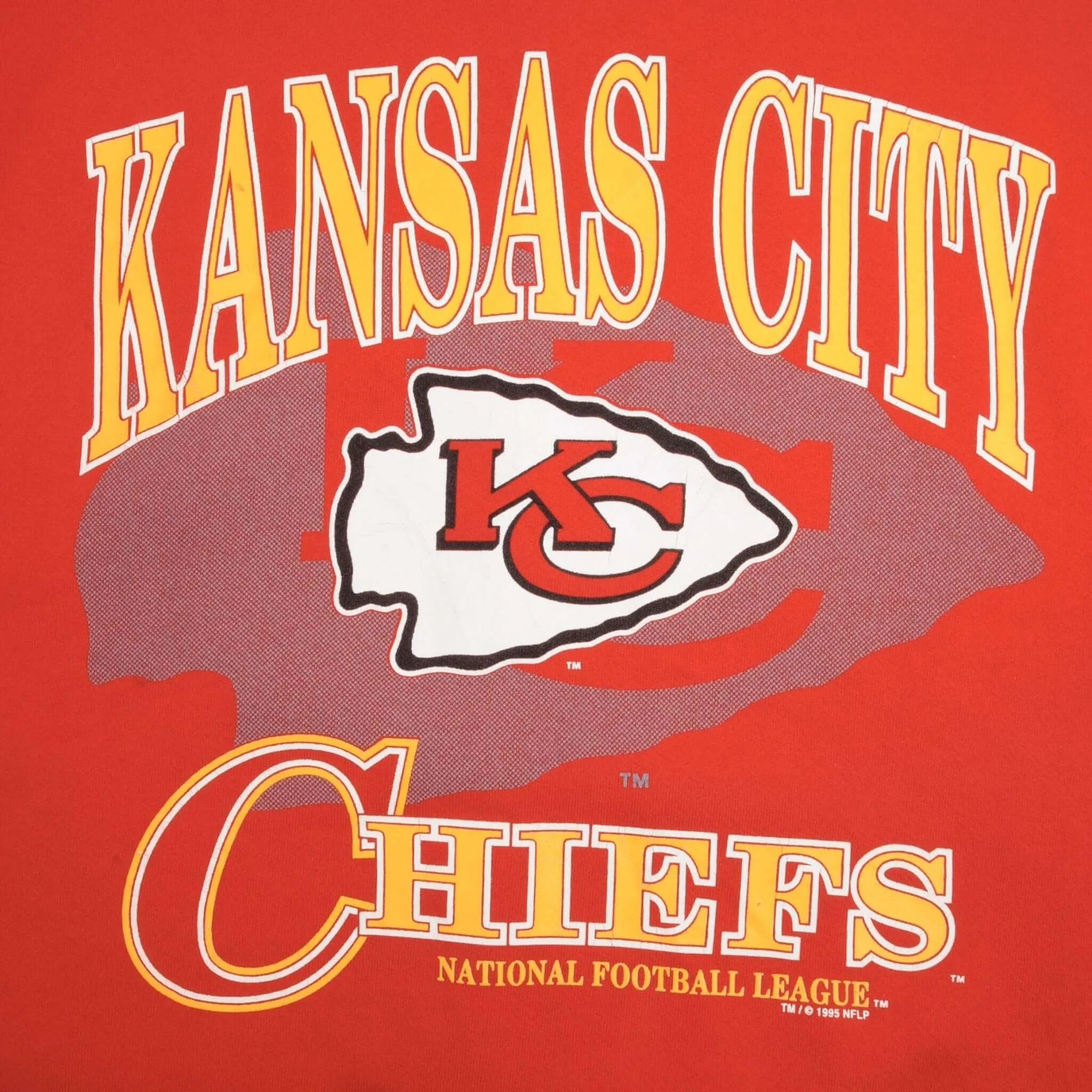 VINTAGE NFL KANSAS CITY CHIEFS TAYLOR SWIFT SWEATSHIRT LARGE 1995 MADE IN USA
