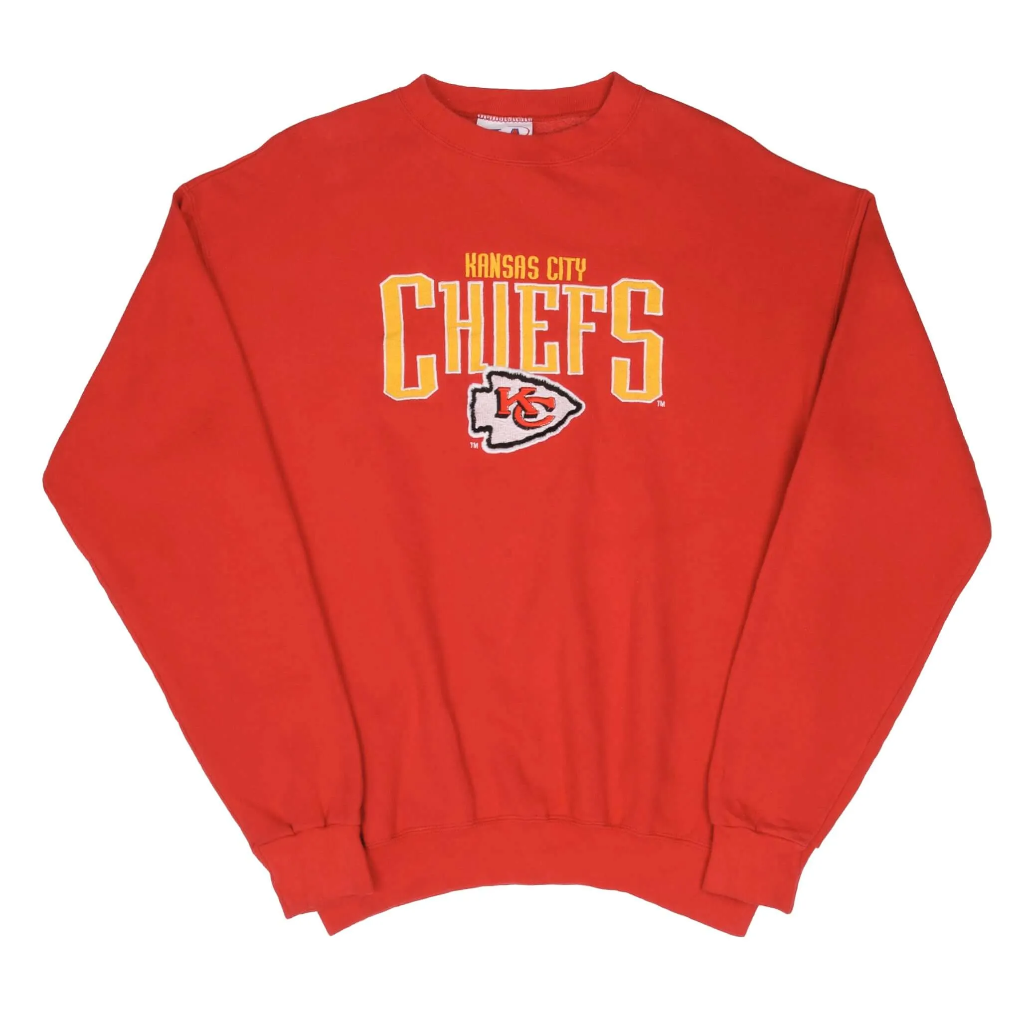 VINTAGE NFL KANSAS CITY CHIEFS TAYLOR SWIFT SWEATSHIRT MEDIUM 1990S MADE IN USA