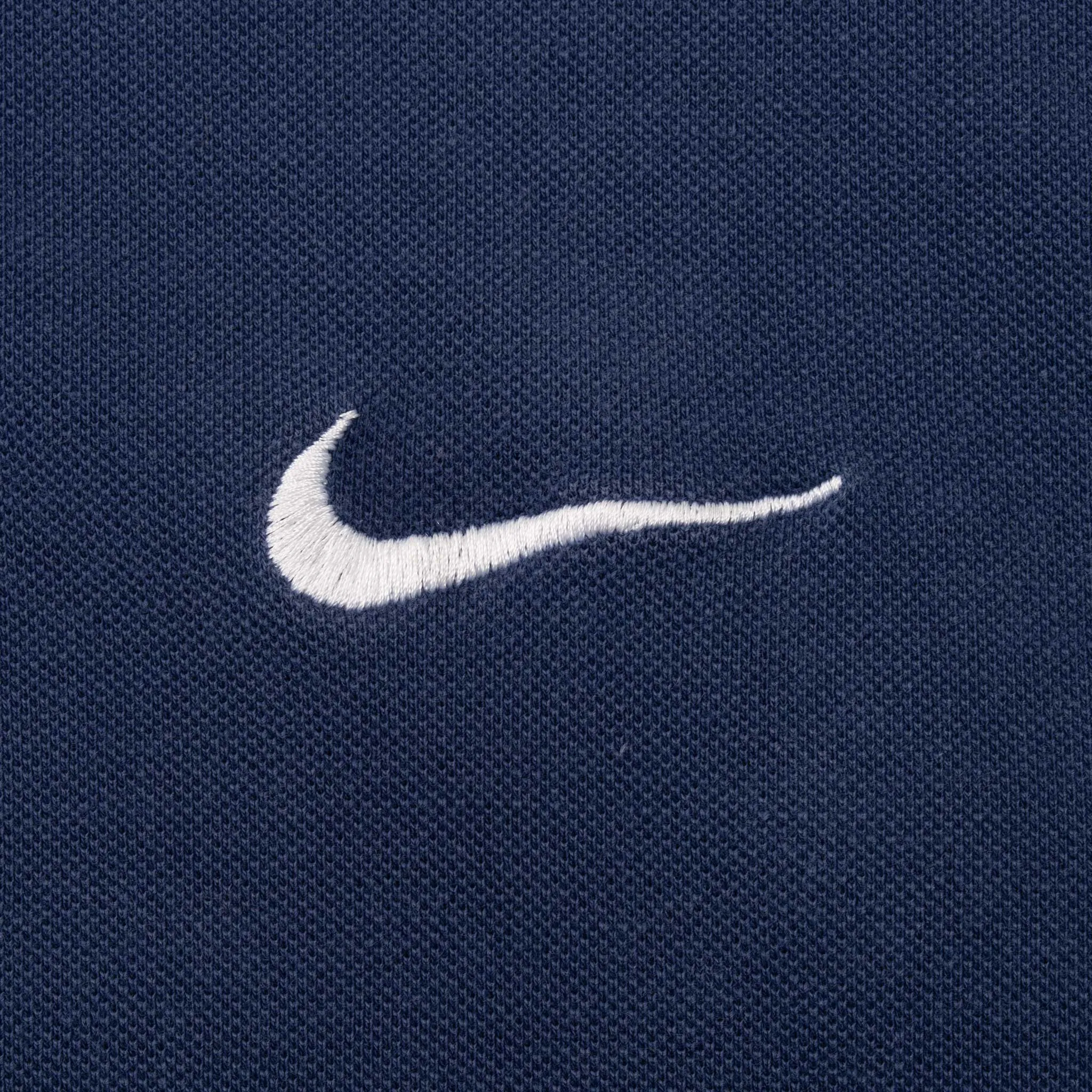 VINTAGE NIKE CLASSIC SWOOSH BLUE POLO SHIRT 1990S LARGE