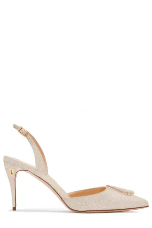 Vittorio 85 Glitter Slingback Pump