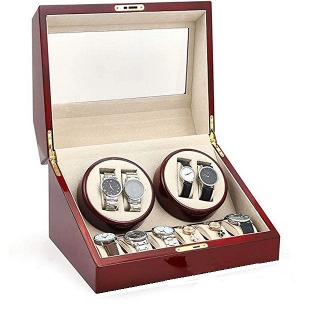 WATCH WINDER RED WOOD WSWW010 - 10PCS