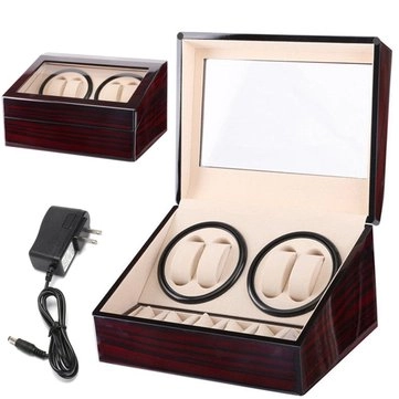 WATCH WINDER RED WOOD WSWW010 - 10PCS