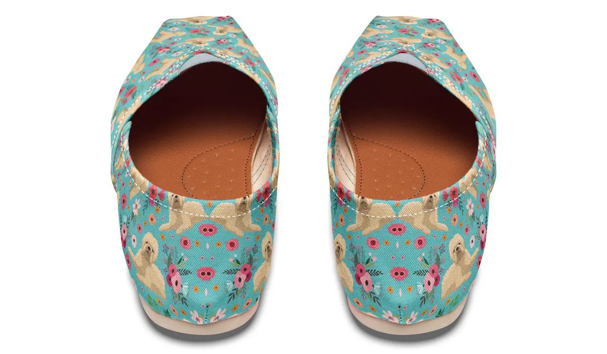 Wheaten Terrier Flower Casual Shoes