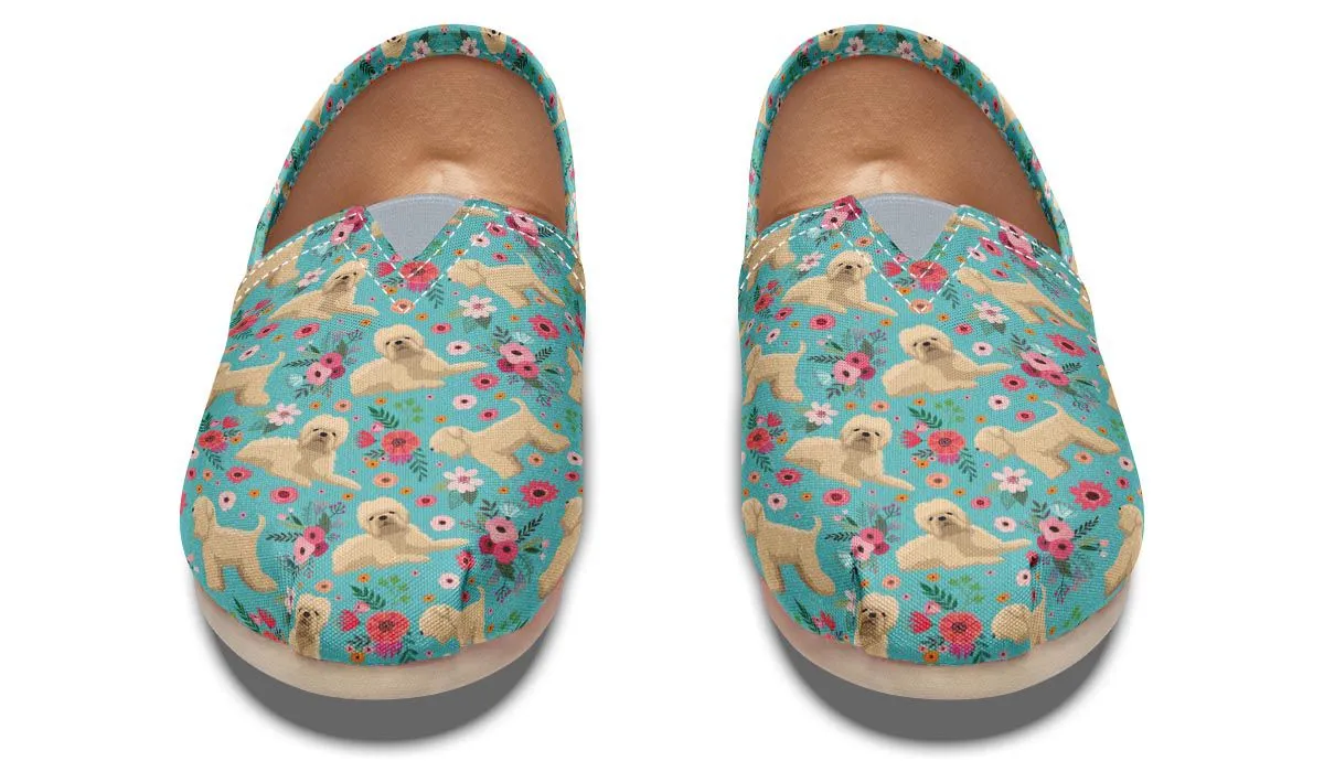 Wheaten Terrier Flower Casual Shoes