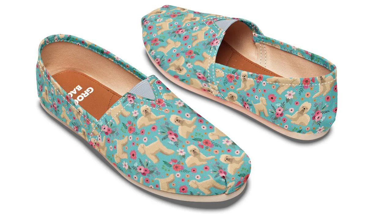 Wheaten Terrier Flower Casual Shoes