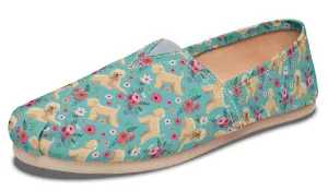 Wheaten Terrier Flower Casual Shoes