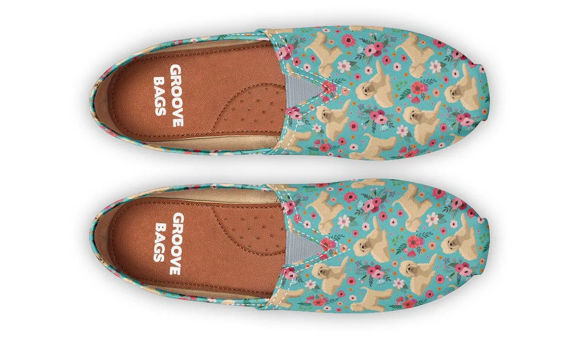 Wheaten Terrier Flower Casual Shoes