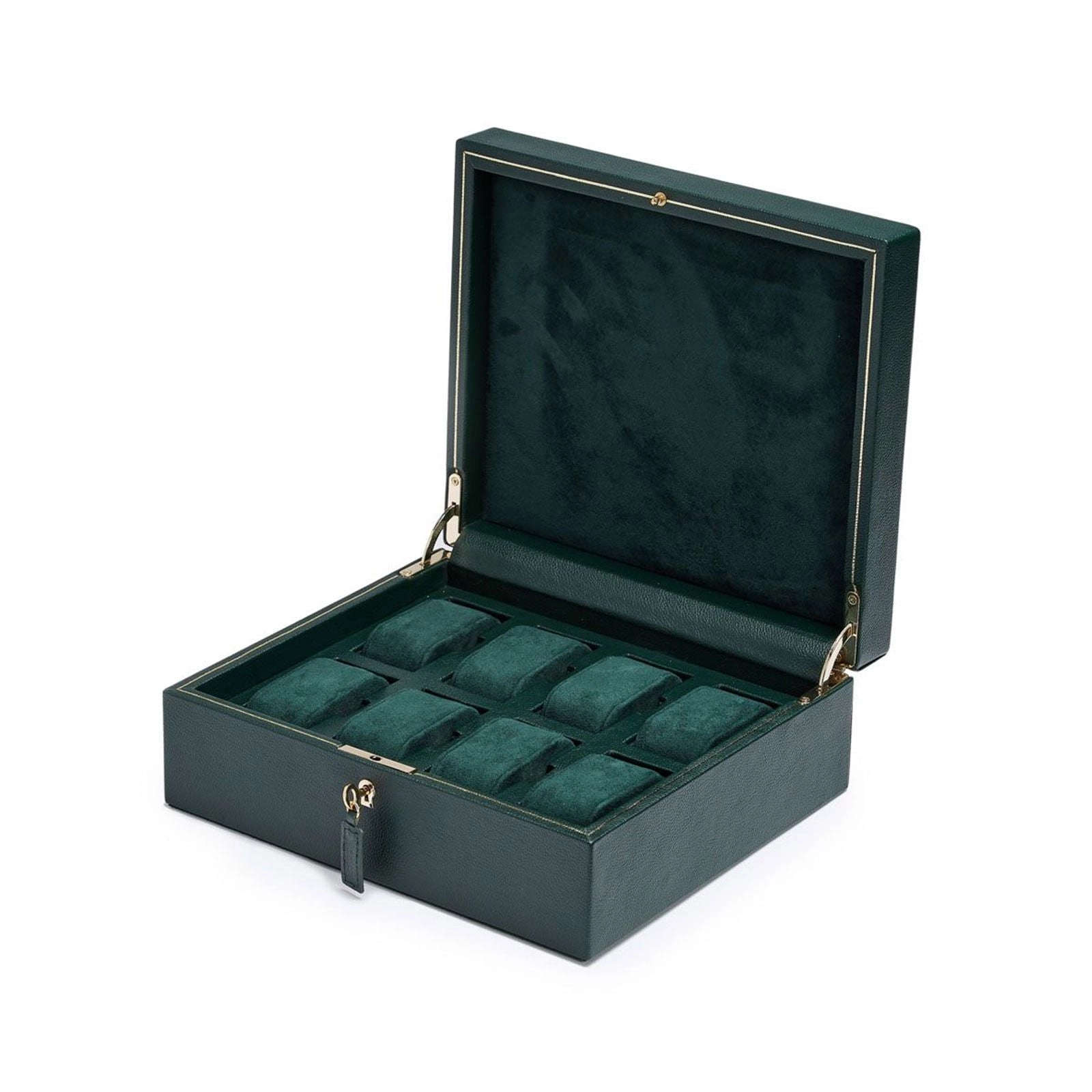 Wolf British Racing Eight Piece Watch Box Green 792641