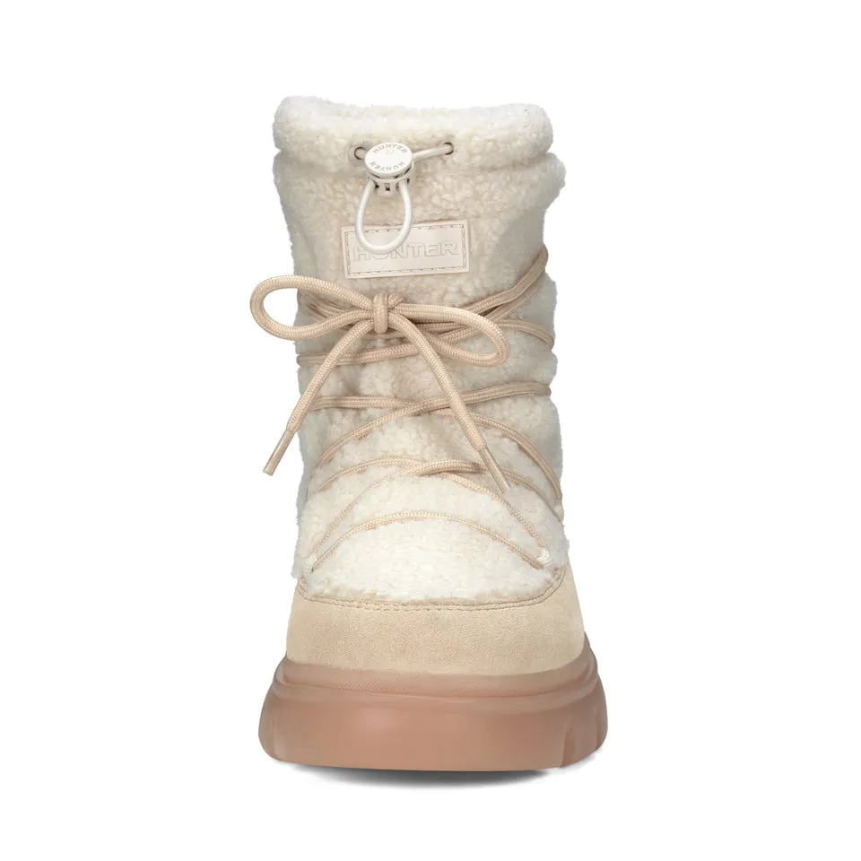 Women's Misty Lug Sole Insulated Waterproof Snow Booties Light Natural