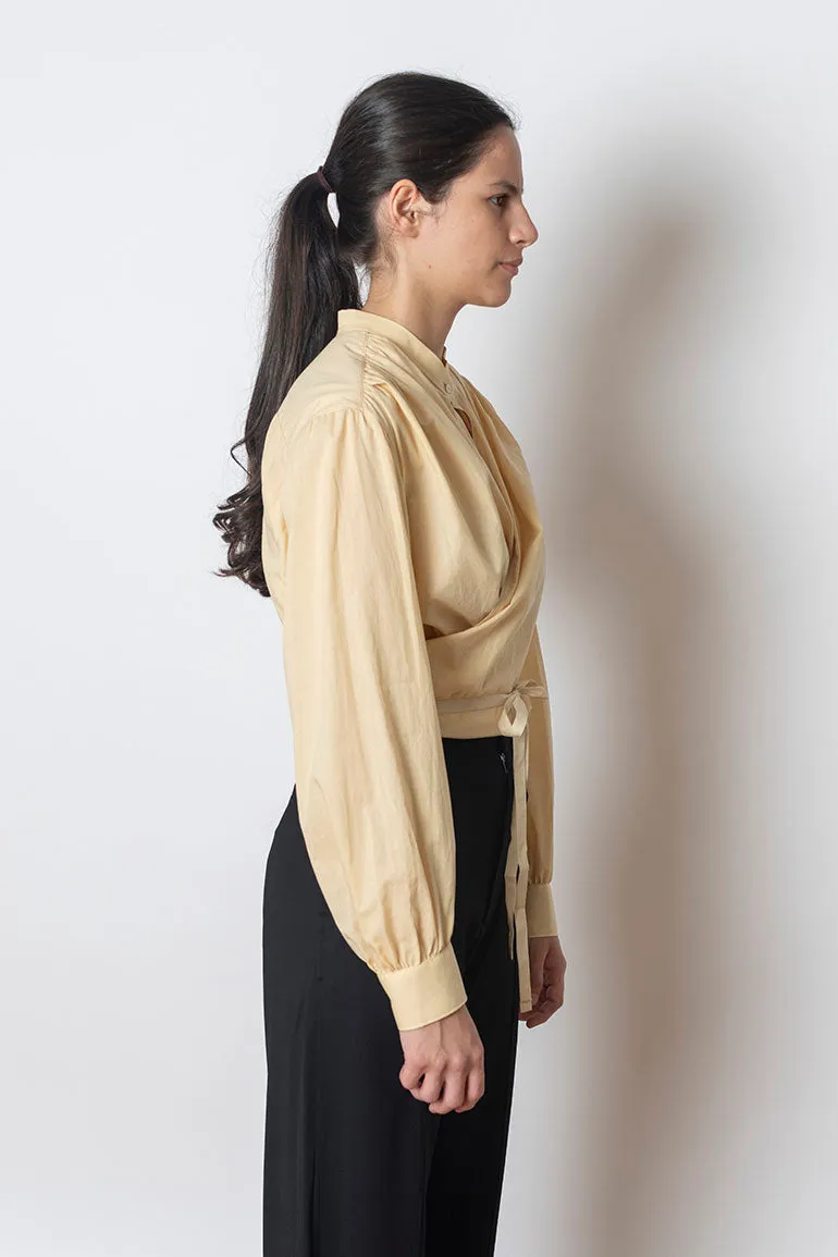 Wrap Blouse - Ice Apricot
