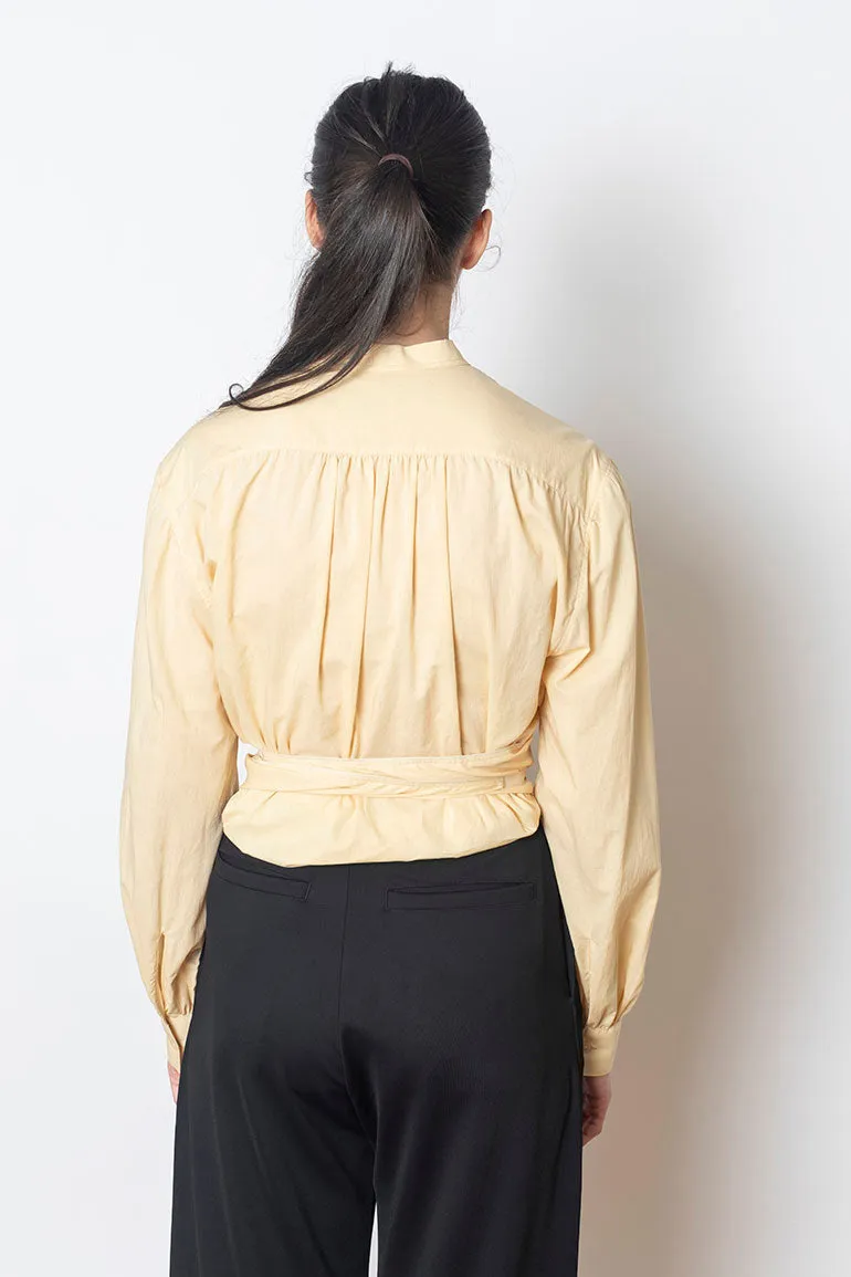 Wrap Blouse - Ice Apricot